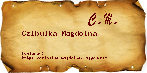 Czibulka Magdolna névjegykártya