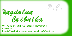 magdolna czibulka business card
